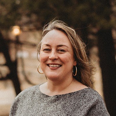 Renée Picard reviewing content